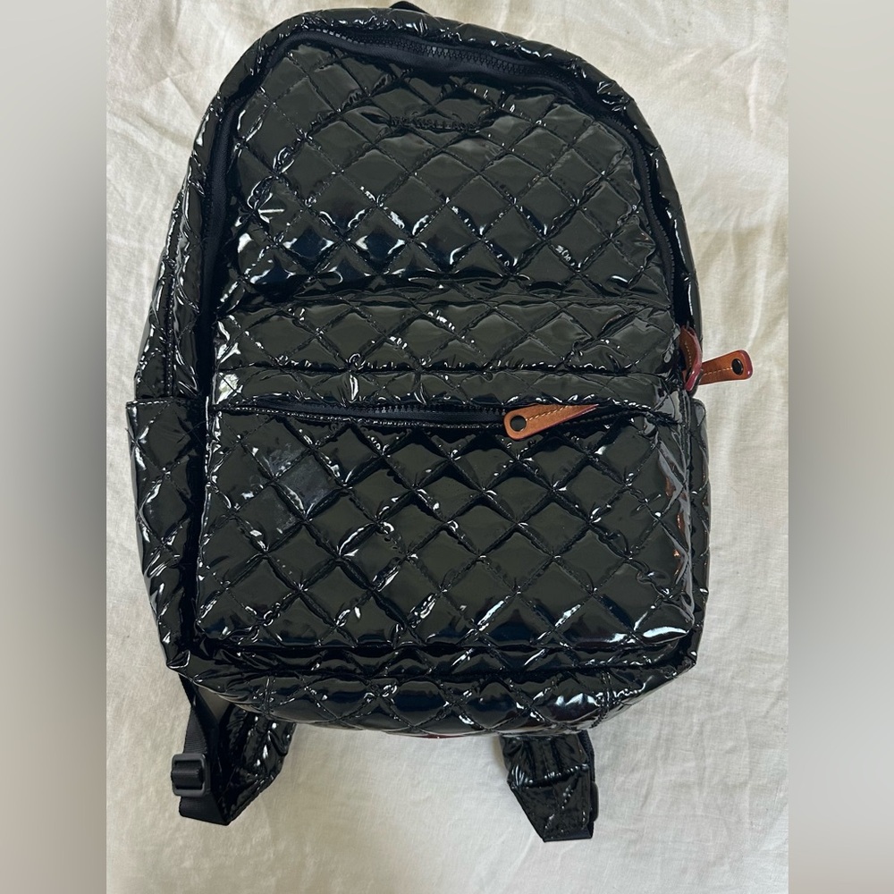 MZ Wallace Black City Quilted Backpack